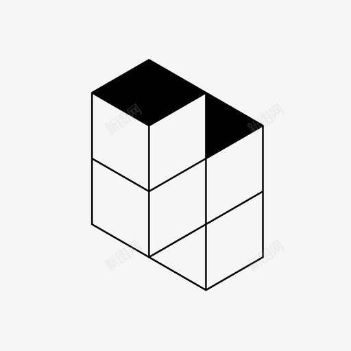 s形方块游戏图标svg_新图网 https://ixintu.com s形 俄罗斯方块 方块 游戏