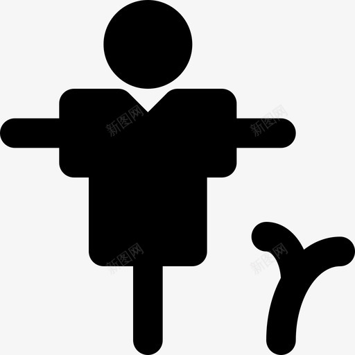 稻草人农业花园图标svg_新图网 https://ixintu.com 农业 史密克农业md固体 稻草人 自然 花园