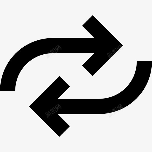 同步箭头初始化图标svg_新图网 https://ixintu.com 初始化 刷新 加载 同步 箭头 线要素图标集