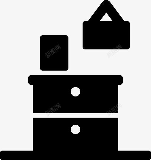 抽屉梳妆台家具图标svg_新图网 https://ixintu.com 图片 家具 抽屉 梳妆台 餐具柜