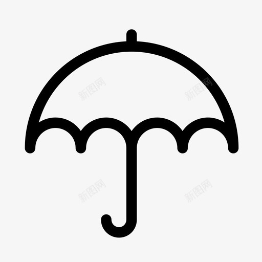 伞保护雨图标svg_新图网 https://ixintu.com 伞 保护 天气 水 雨