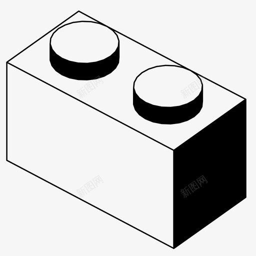 乐高积木积木玩图标svg_新图网 https://ixintu.com 乐高积木 拼积木 玩 积木