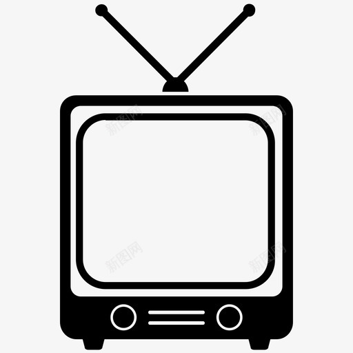 电视广播复古电视图标svg_新图网 https://ixintu.com 复古电视 广播 电视 电视节目