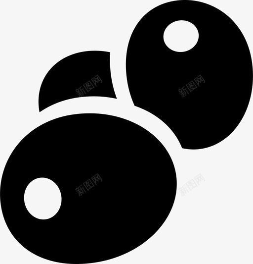 橄榄食物橄榄串图标svg_新图网 https://ixintu.com 橄榄 橄榄串 食物