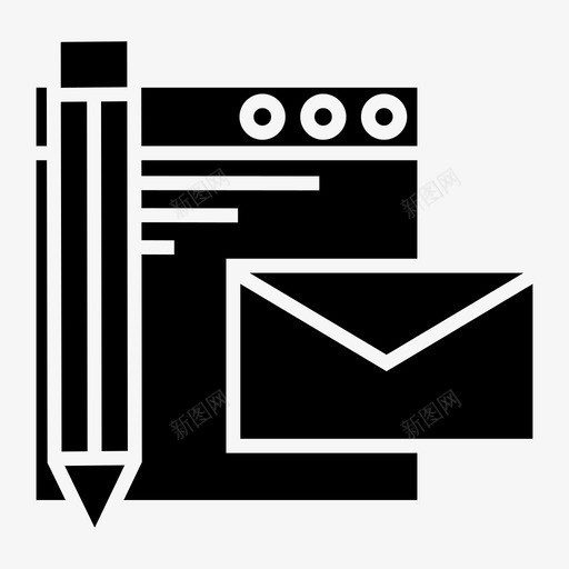 信息文件页面图标svg_新图网 https://ixintu.com 信息 文件 纸张 网页开发卷3 铅笔 页面