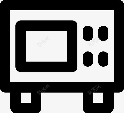 微波炉物品家具图标svg_新图网 https://ixintu.com smashicons家庭md概述 家具 家庭 微波炉 物品