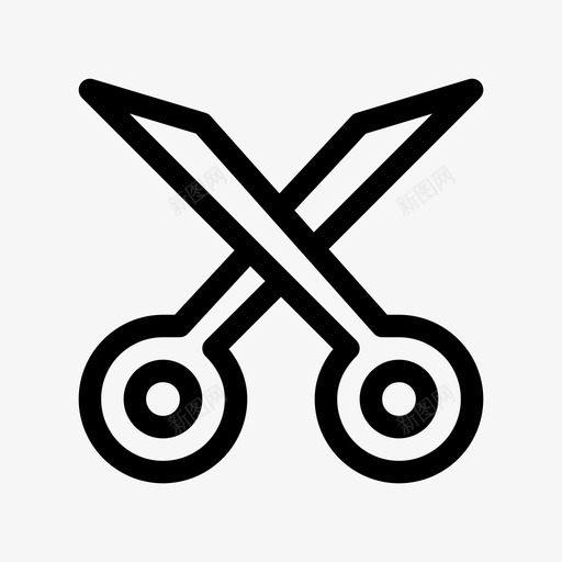 剪刀工具图标svg_新图网 https://ixintu.com 剪刀 工具