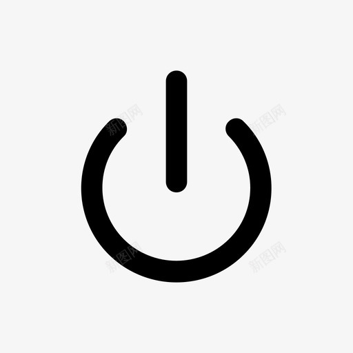 通电关机开机图标svg_新图网 https://ixintu.com 关机 开机 通电