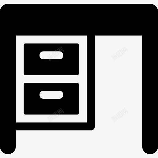 书桌书桌抽屉办公桌图标svg_新图网 https://ixintu.com 书桌 书桌抽屉 办公桌 网页和用户界面图标