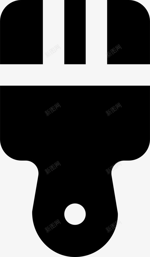 油漆刷建筑施工图标svg_新图网 https://ixintu.com 工作 工具 建筑 施工 油漆刷 粉碎图标建设md固体