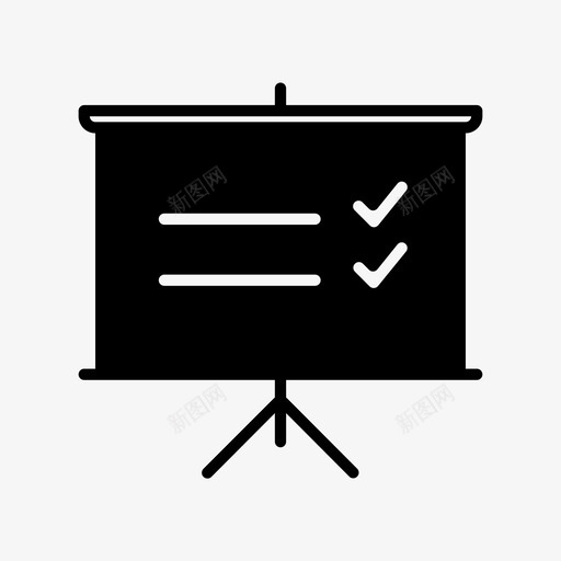 演示文稿黑板powerpoint图标svg_新图网 https://ixintu.com powerpoint 投影仪板 演示文稿 黑板