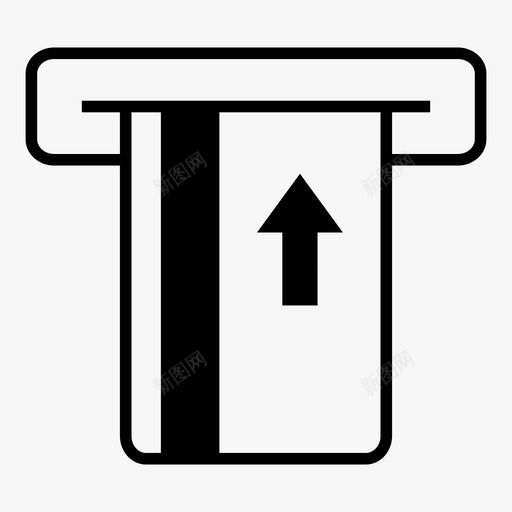 信用卡支付atm取现图标svg_新图网 https://ixintu.com atm 信用卡支付 取现 存款 支付方式 支付终端