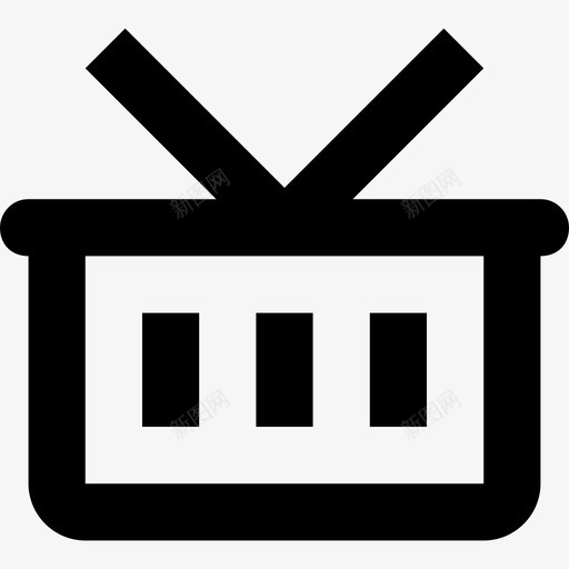 购物篮购买电子商务图标svg_新图网 https://ixintu.com 一套线要素图标 在线商店 电子商务 购买 购物篮