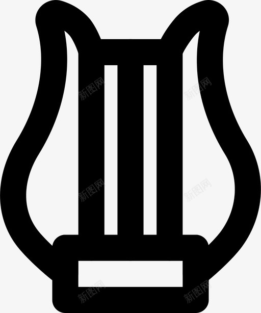 竖琴音频音乐图标svg_新图网 https://ixintu.com smashicons音乐md大纲 声音 竖琴 音乐 音频