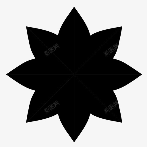 花自然装饰图标svg_新图网 https://ixintu.com 图案 春天 自然 花 装饰