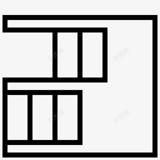 平房建筑房屋图标svg_新图网 https://ixintu.com 平房 建筑 房屋 结构