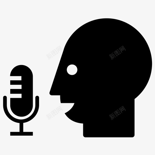 播音员主持人演讲者图标svg_新图网 https://ixintu.com 主持人 人物 播音员 演讲人 演讲者