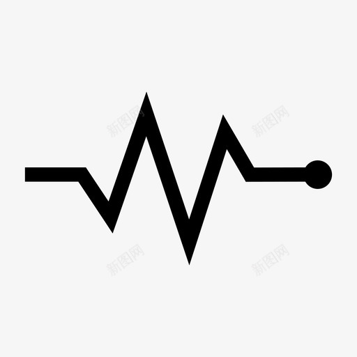 脉搏健康心跳图标svg_新图网 https://ixintu.com 健康 心跳 符号 脉搏 药物