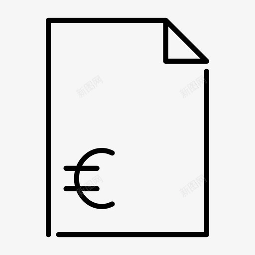 欧元代金券债券资本图标svg_新图网 https://ixintu.com 业务缺口轻 债券 欧元代金券 资本 金融