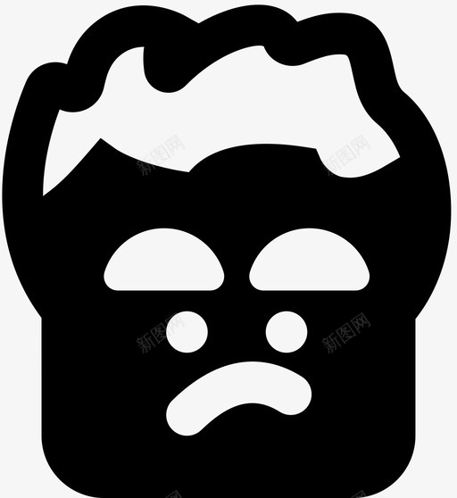 没心情表情图脸图标svg_新图网 https://ixintu.com 没心情 漂亮图标表情图md固体 脸 表情图