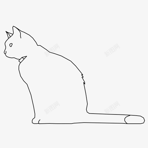 猫动物宠物图标svg_新图网 https://ixintu.com 动物 宠物 猫
