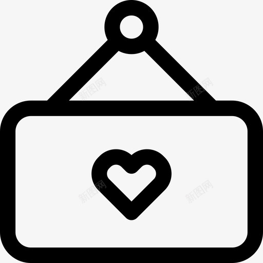 爱的标志入口悬挂图标svg_新图网 https://ixintu.com 信息 入口 心 心灵 悬挂 激情 爱的标志