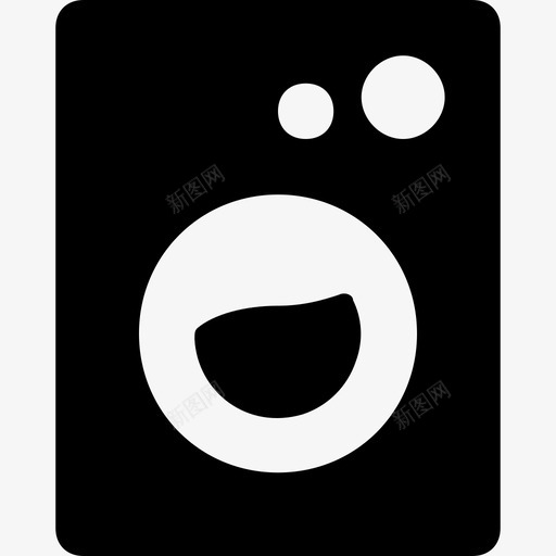 洗衣机电器电子图标svg_新图网 https://ixintu.com 家用电器 洗衣房 洗衣机 电器 电子 网络和用户界面图标