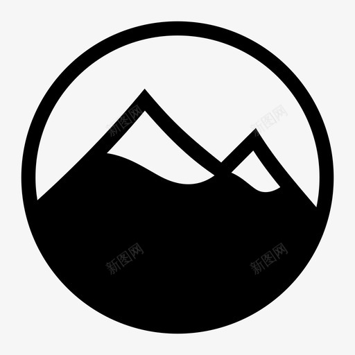 山冒险形象图标svg_新图网 https://ixintu.com 冒险 图画 山 山峰 形象 荒野