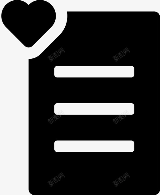 爱的文件最爱的心图标svg_新图网 https://ixintu.com 心 心满意足 文字 最爱的 爱的文件 纸 页