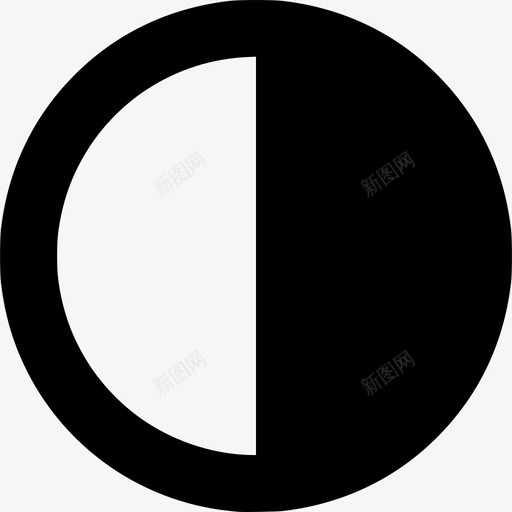 对比度调整圆形图标svg_新图网 https://ixintu.com 圆形 对比度 对比度圆 曝光 调整 阴影