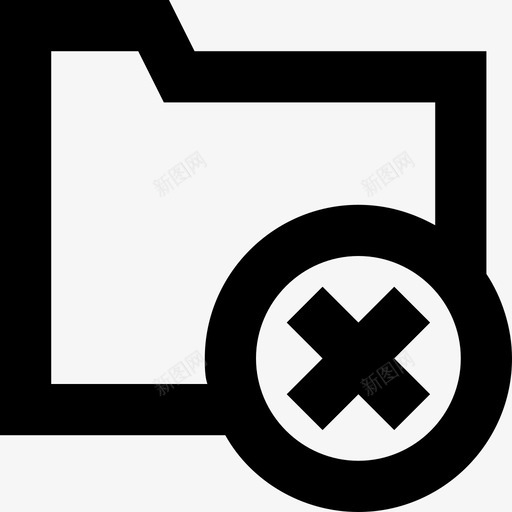 删除文件夹存档数据存储图标svg_新图网 https://ixintu.com 删除文件夹 存档 数据存储 线要素图标集