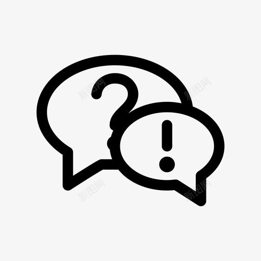 常见问题解答回答对话图标svg_新图网 https://ixintu.com 回答 对话 常见问题解答 提问 访谈 谈话