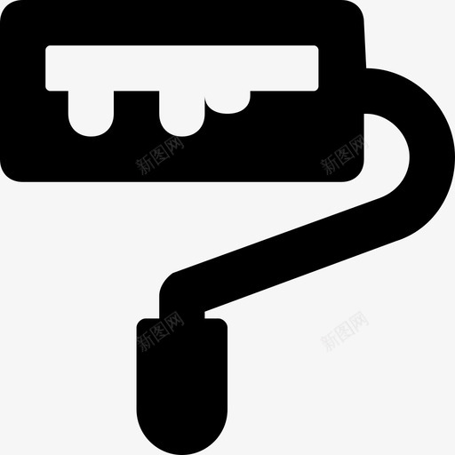 油漆辊油漆刷滚筒刷图标svg_新图网 https://ixintu.com web和ui图标 墙漆 油漆刷 油漆辊 滚筒刷