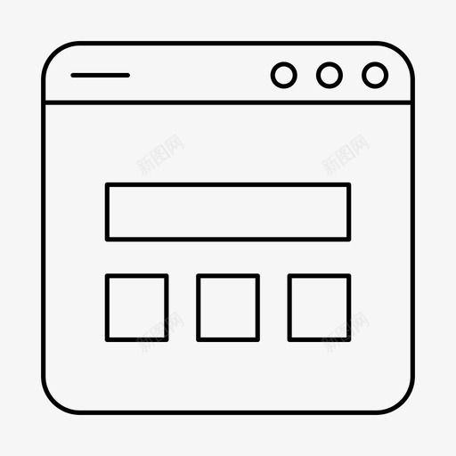网格应用程序布局图标svg_新图网 https://ixintu.com ui 布局 应用程序 用户界面 网格