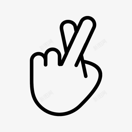 手交叉的手指交叉的手指幸运的图标svg_新图网 https://ixintu.com 交叉的手指 幸运的 手交叉的手指 手掌 手的手指 符号