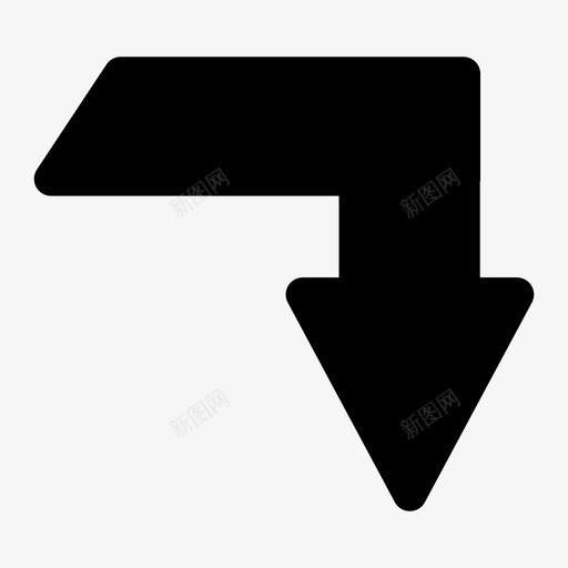 右箭头锐音符左图标svg_新图网 https://ixintu.com 右箭头 左 锐音符