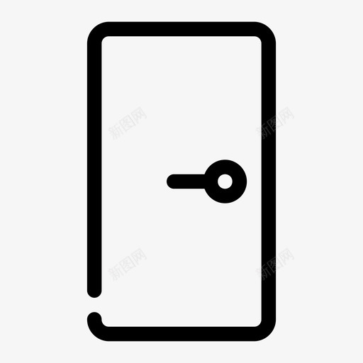 门入口房门图标svg_新图网 https://ixintu.com 入口 房门 门