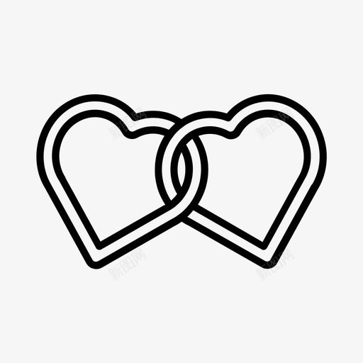 心环爱情婚姻图标svg_新图网 https://ixintu.com 婚姻 心环 情人节 浪漫 爱情