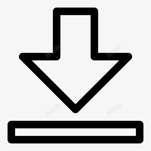 箭头纯线路图标svg_新图网 https://ixintu.com 下载 箭头 纯线路