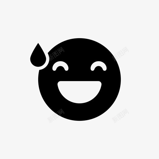 开心表情放下表情图标svg_新图网 https://ixintu.com 开心表情 放下 笑 表情