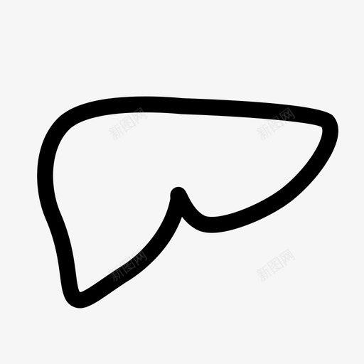 肝脏解剖学解毒图标svg_新图网 https://ixintu.com 内脏科学 消化系统 肝病学 肝脏 解剖学 解毒