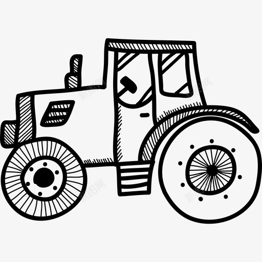 旧农村货车交通工具手绘详图图标svg_新图网 https://ixintu.com 交通工具 手绘详图 旧农村货车