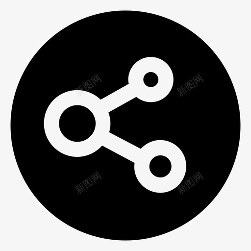 分享交流连接图标svg_新图网 https://ixintu.com 交流 分享 社交 网络 连接 链接