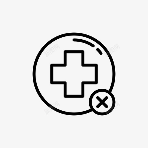 医院十字架健康图标svg_新图网 https://ixintu.com 健康 医学 医学概述 医院 十字架 地图