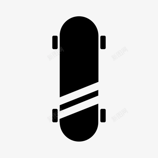滑板公园游戏图标svg_新图网 https://ixintu.com 公园 游戏 滑冰 滑板 轮子