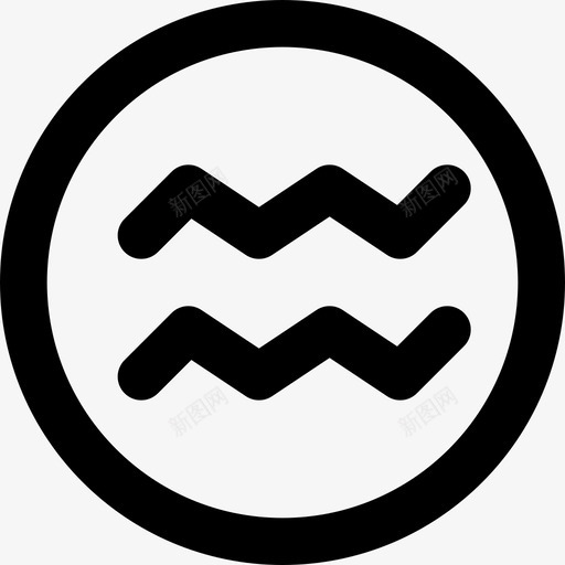 水瓶座符号象征图标svg_新图网 https://ixintu.com 水瓶座 符号 粉碎图标符号md大纲 象征