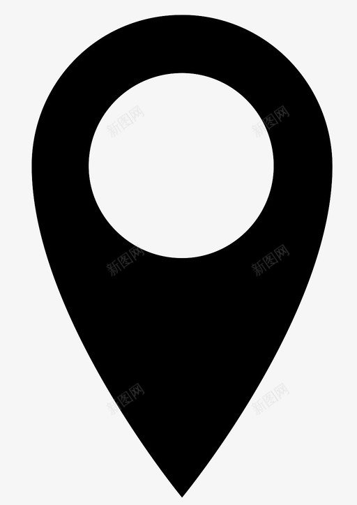 地图针方向位置图标svg_新图网 https://ixintu.com 位置 地图针 地点 方向
