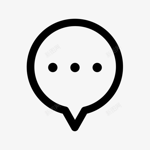 聊天泡泡对话消息图标svg_新图网 https://ixintu.com 对话 消息 消息应用程序 消息气泡 聊天气泡 聊天泡泡