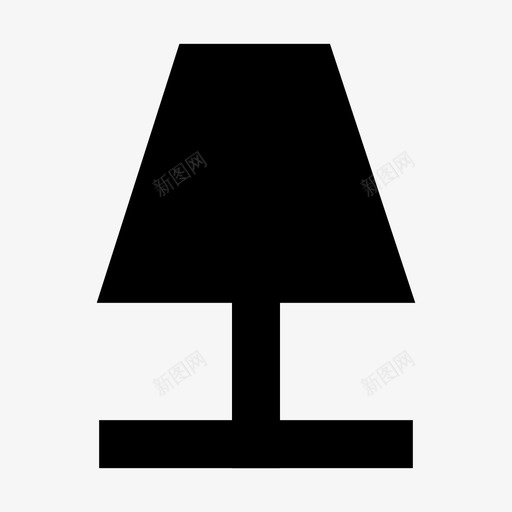 灯台灯夜图标svg_新图网 https://ixintu.com 台灯 夜 家具 灯