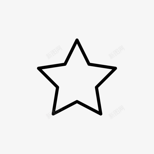 星形基本形状图标svg_新图网 https://ixintu.com 基本形状 星形